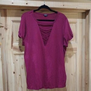 Trendy Women's Burgundy Top